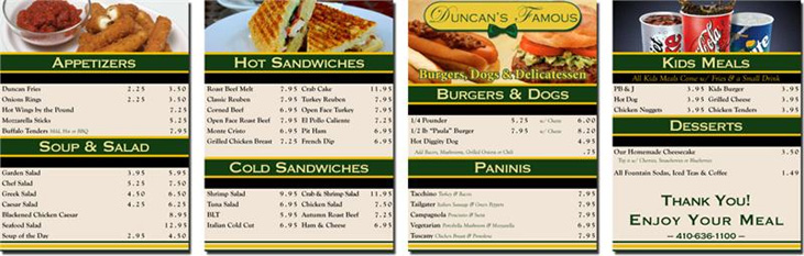 Deli Menu Boards